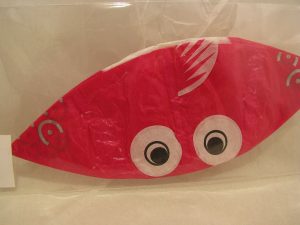 Papier Ballon Fisch rot