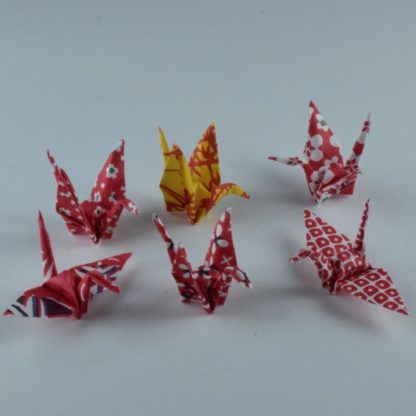 Alle mini Origami Kraniche vom Set 2