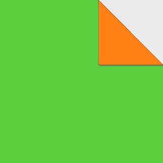 Origami Papier zweiseitig hellgrün orange